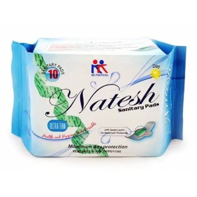 Natesh Pembalut Herbal Day Use Biru