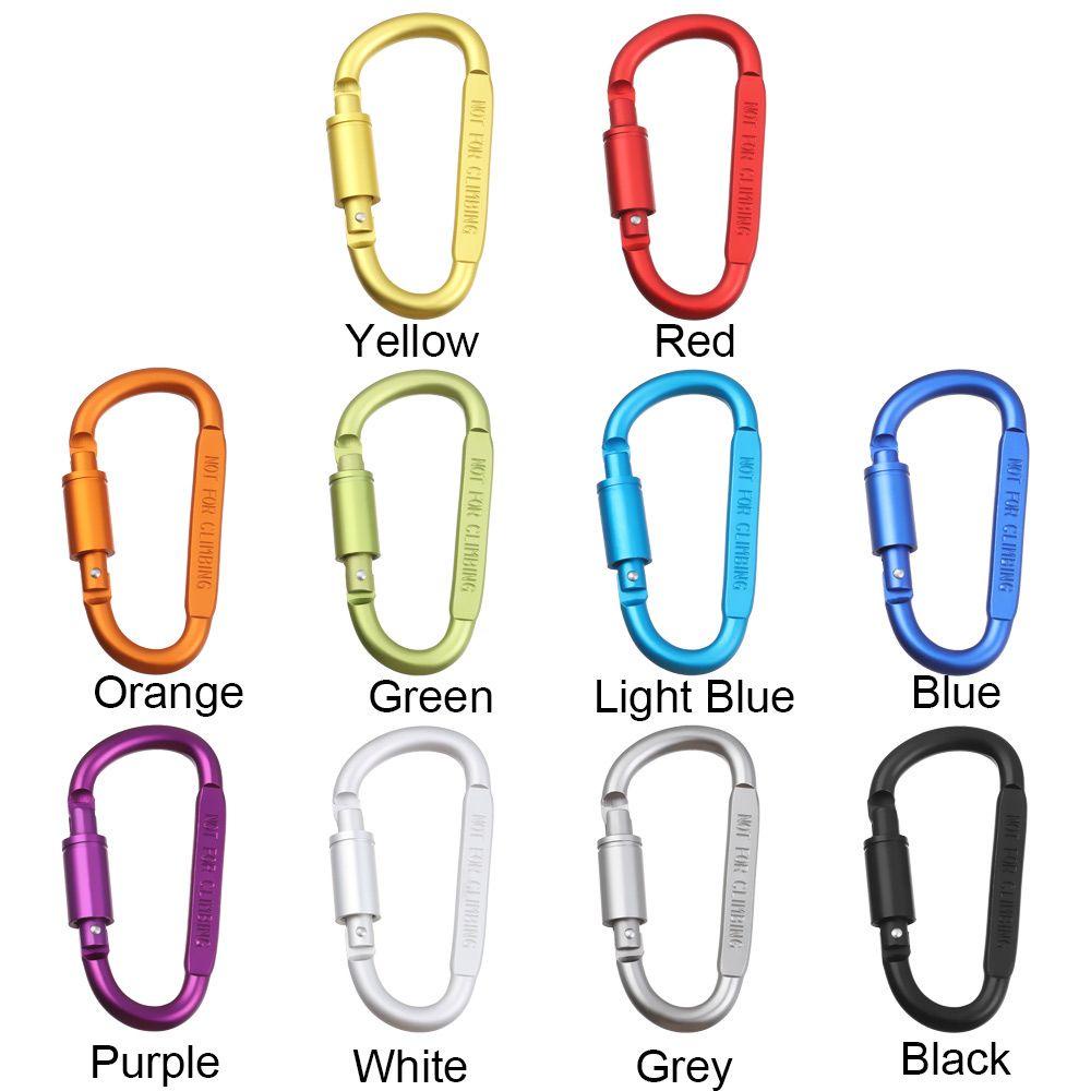 Chookyy Tombol Panjat Peralatan Olahraga Luar Ruangan Multicolor Aluminium Alloy Carabiner