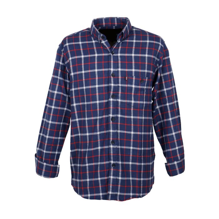 BROODIS KEMEJA FLANEL PRIA MOTIF NEW BEST SELLER - OFFICIAL STORE - Navy