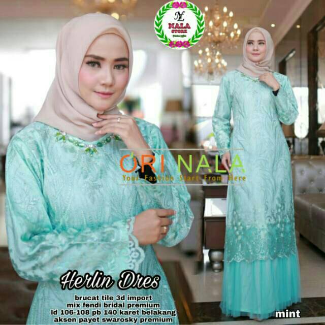 Herlin dress by ori nala brukat tile 3d import