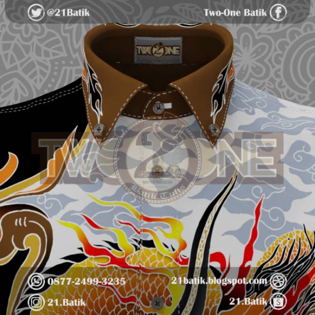  BATIK  TULIS PRIA MOTIF  NAGA  KERIS  NOGOSOSRO AWAN 