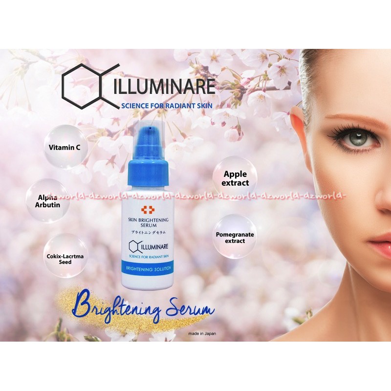 Illuminare Brightening Serum Memutihkan &amp; Melembabkan Kulit Wajah 30gr