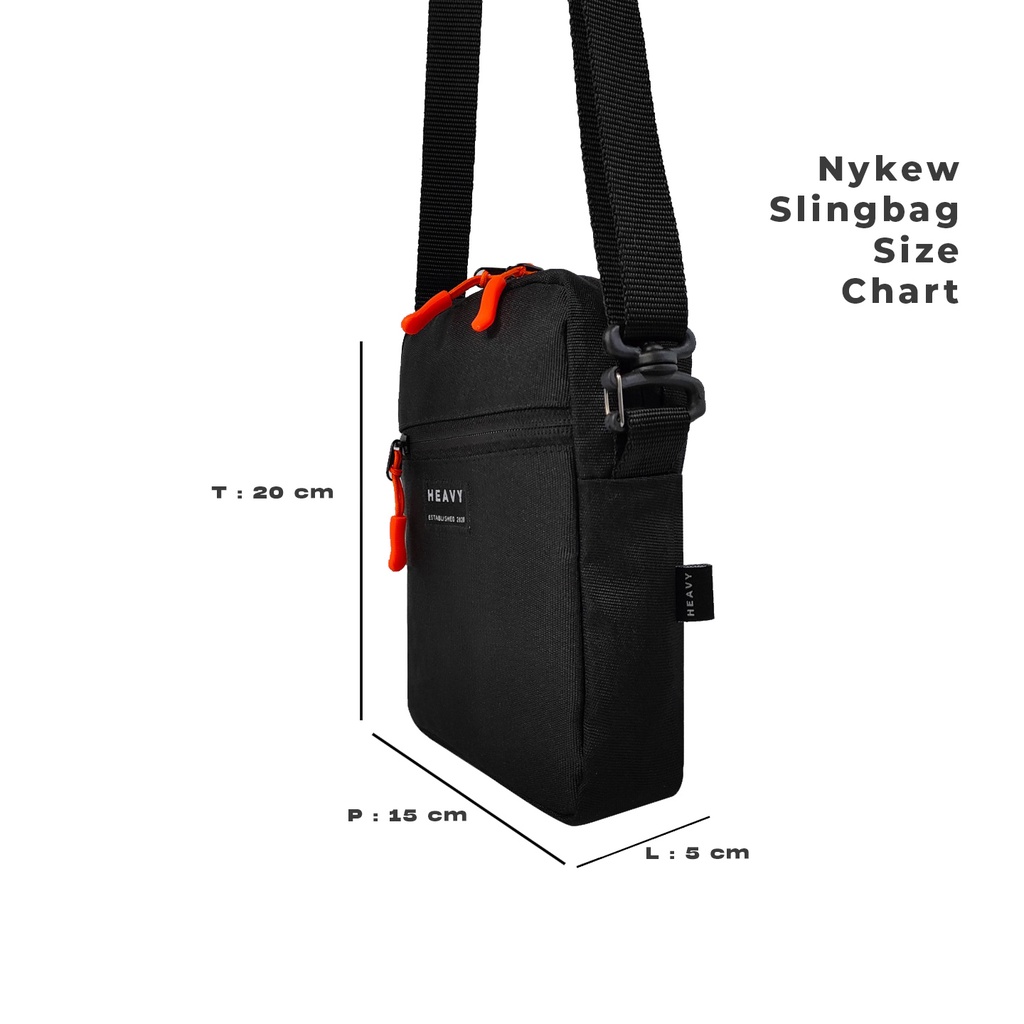 Slingbag Heavy Nykew Black Cross body bag | Tas selempang pria