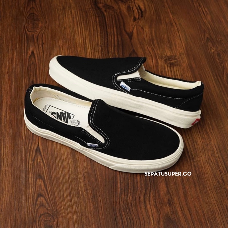 SEPATU VANS SLIP ON OG BLACK WHITE - sobwog-2