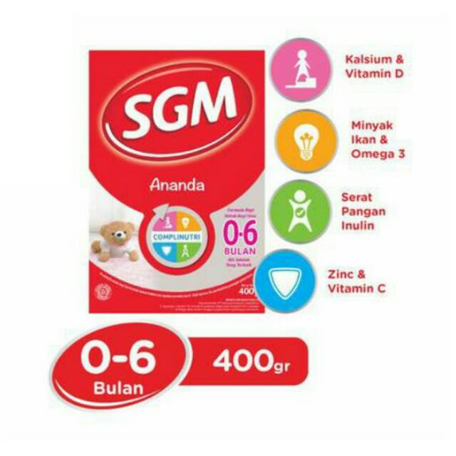 Susu SGM ananda 0-6bln