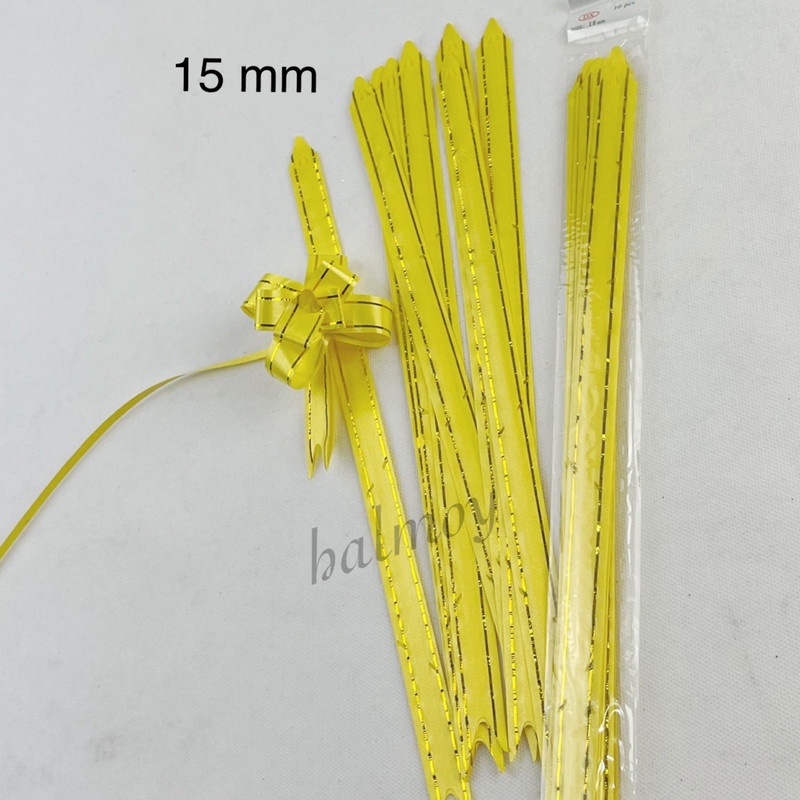 

PITA TARIK / SERUT LIST MAS 15 MM WARNA KUNING