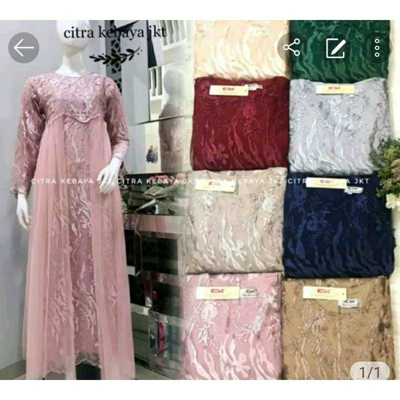 DRESS TERCANTIK // KEBAYA TERMEWAH //SERAGAMAN PESTA //By.citra kebaya