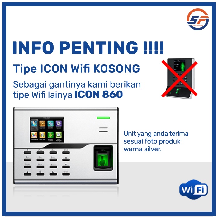 Mesin Absensi Wifi ICON 860 Mesin Absen Wi Fi Original