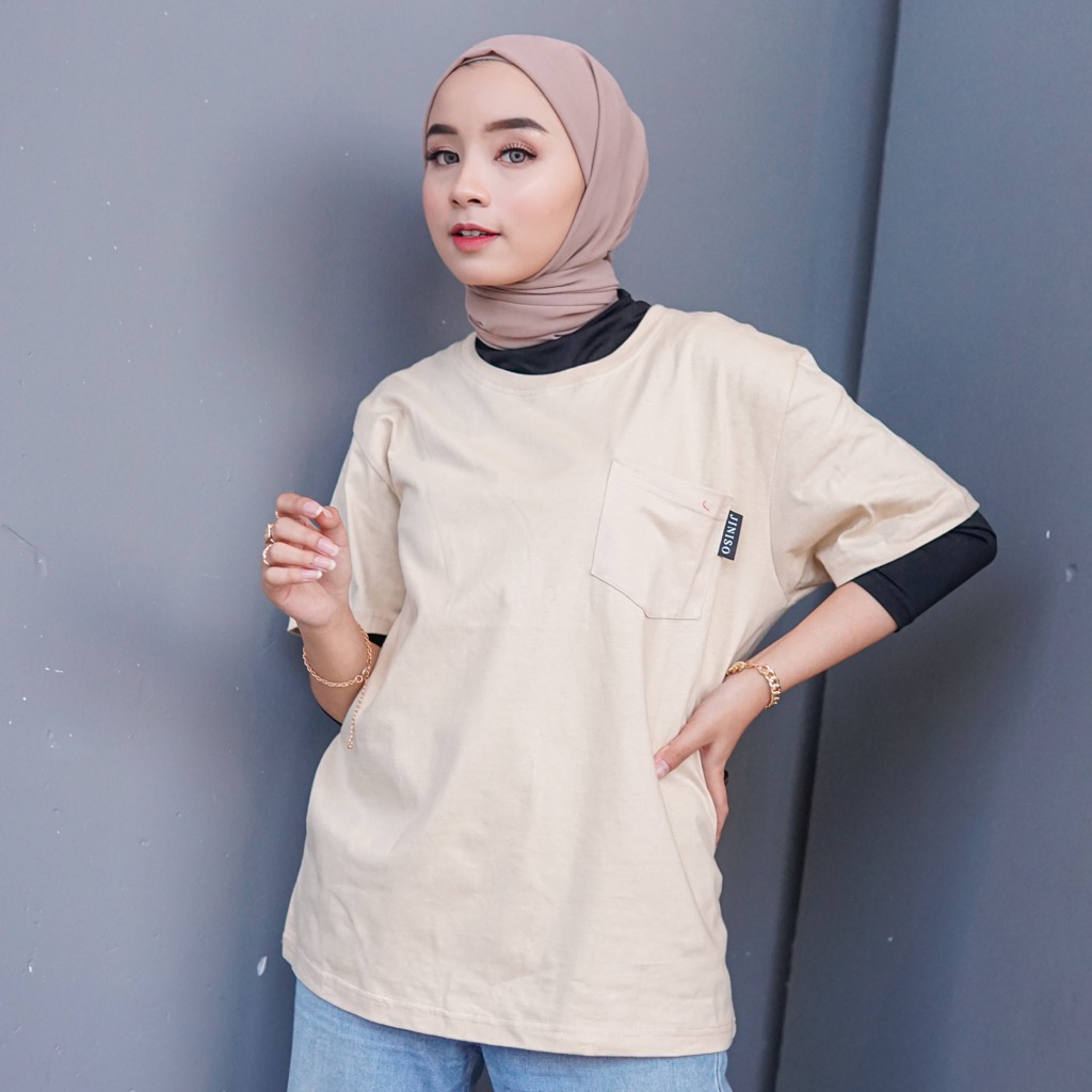 JINISO T-Shirt Pocket Everyday Kaos Basic-4