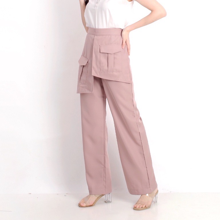 BESS PALAZO POCKET PANTS