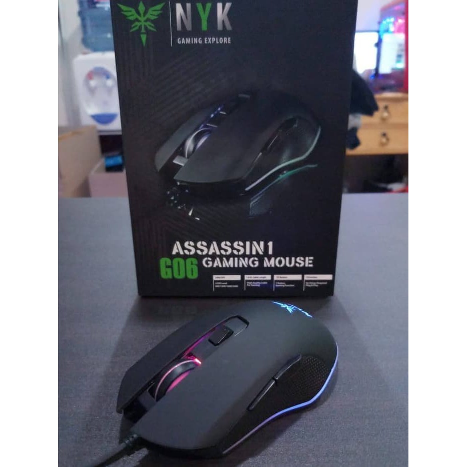 MOUSE GAMING NYK G06 ASSASSIN 1 LED RGB