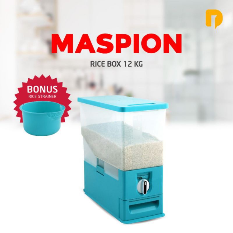 Tempat Beras#Maspion Rice Box 12 Kg#