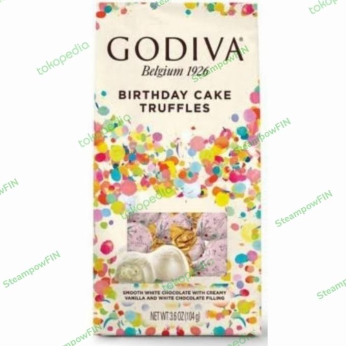 

GODIVA BIRTHDAY CAKE TRUFFLES CHOCOLATE COKELAT COKLAT