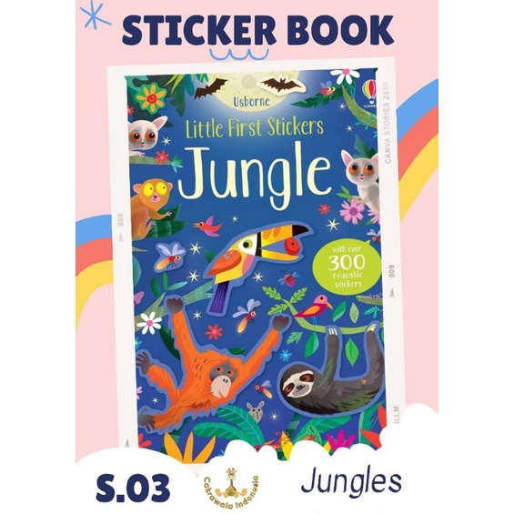 

sticker book usborne. buku stiker usborne