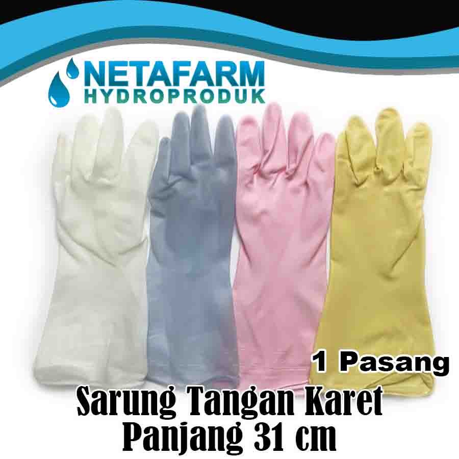 Sarung Tangan Karet Serbaguna Anti Air Panjang 31cm SD1104 1 pasang