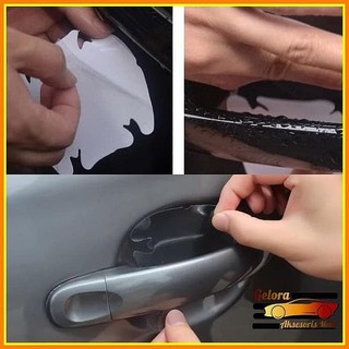 Stiker Anti Gores Pelindung Gagang Mobil Pintu Car Handle