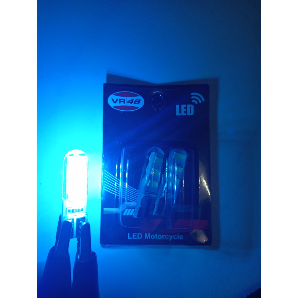 LAMPU KEDIP STROBO SEN SENJA MOTOR MOBIL T10 JELLY 6 MATA LED 12V FLASH STROBO