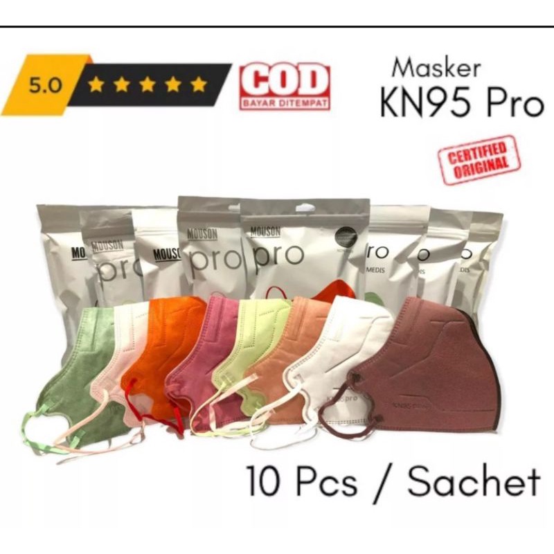 PRO KN95 MOUSON 5PLY - MASKER KN95 NEW KOREA DESIGN MOUSON PRO 5PLY ( LIKE AER )