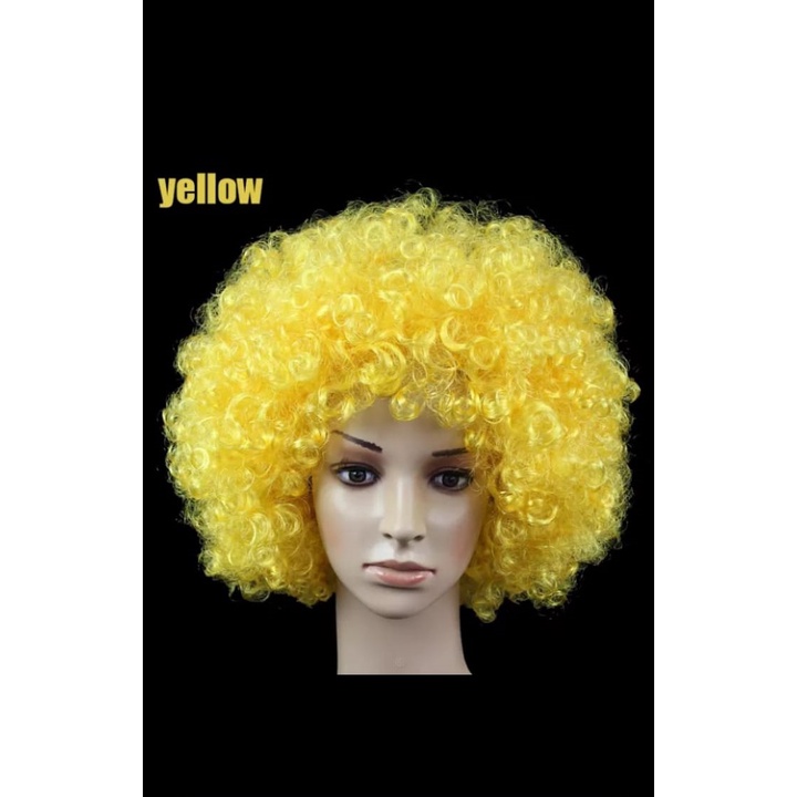 Wig rambut kribo pria / wanita wig pesta wig Halloween