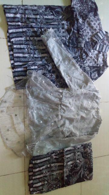 Couple Batik Annabel Anjani Pinguin Brokat Tile Mutiara