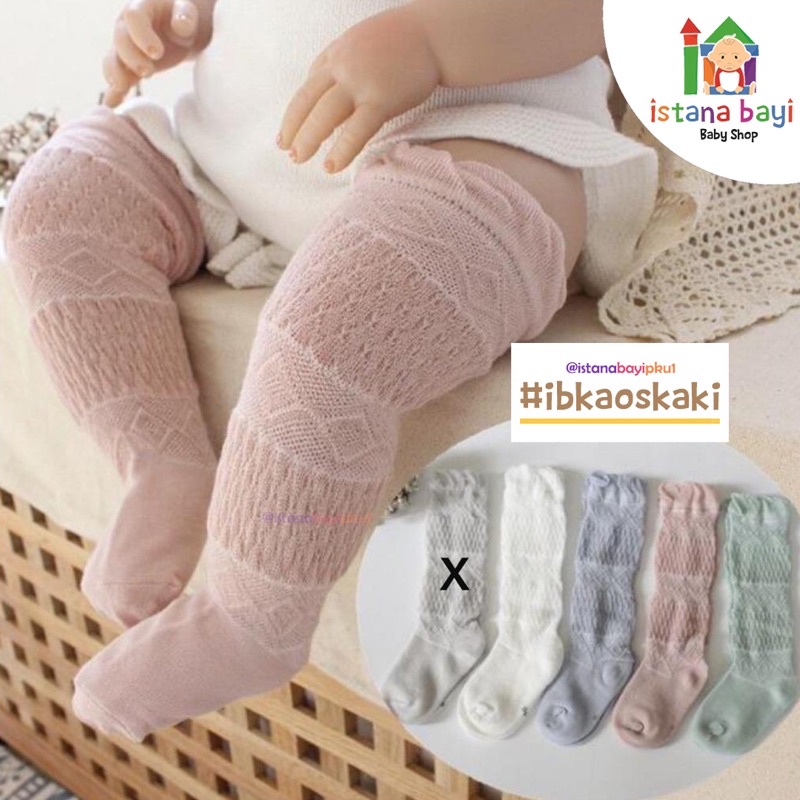 Kaos Kaki Bayi Selutut Unisex Pita / Animal / Kaos Kaki Bayi