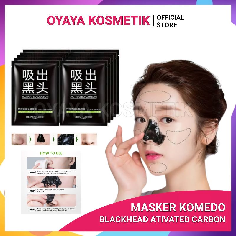 Masker Komedo Activatwd Carbon Masker Angkat Comedo Bisa Langsung Pakai Untuk Mengangkat Kotoran Di Kulit Hidung Komedo Blackhead BerkualiaS OYAYA KOSMETIK Pekanbaru RIAU