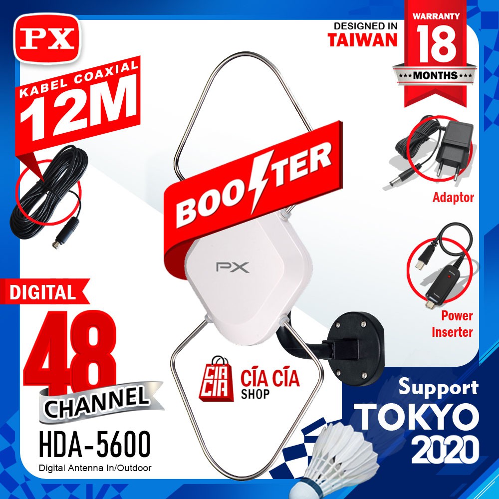 Antena TV Digital PX HDA-5600 Antenna TV Outdoor Indoor