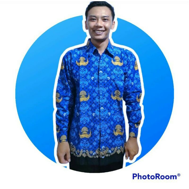 Seragam batik Korpri terbaru Laki-Laki Pria Lengan Panjang korpri batik pria