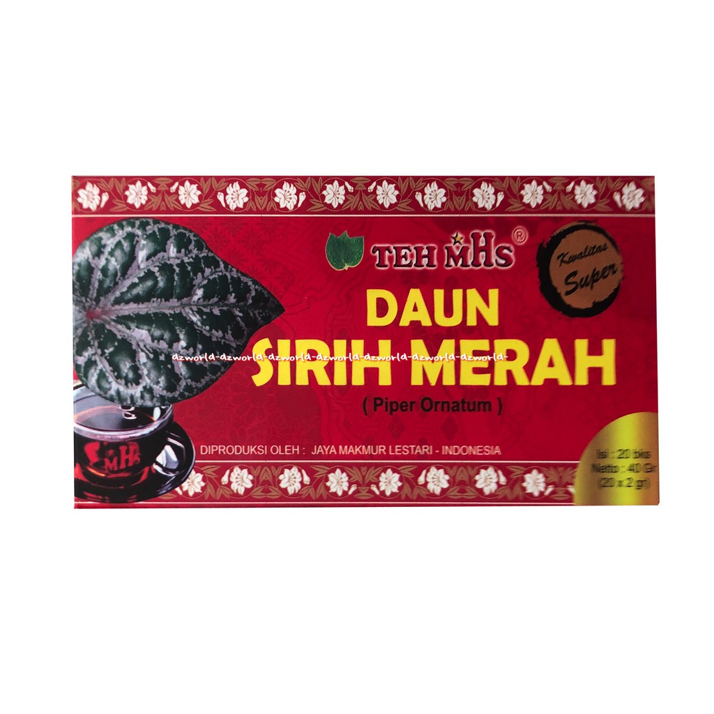 

Teh MHS Daun Sirih Merah Piper Ornatum 20tea Minuman Kesehatan Teh Herbal