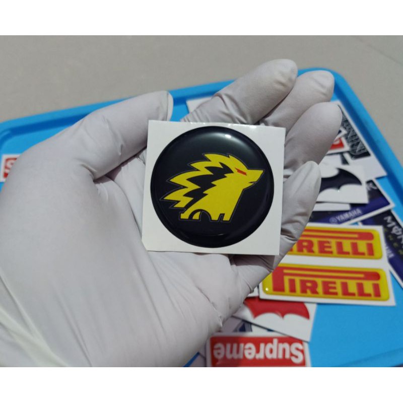 

Stiker timbul lentur logo onic esport