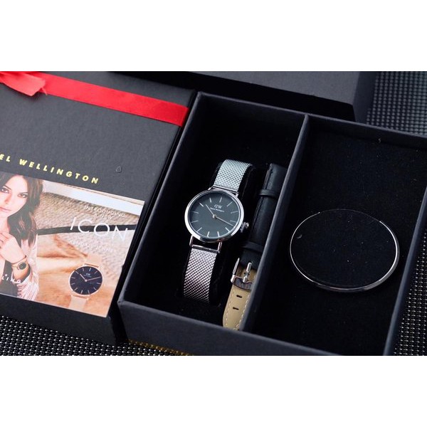 TERLARIS -  Jam tangan Daniel Wellington dw paket warna hitam abu deyostore deyo store