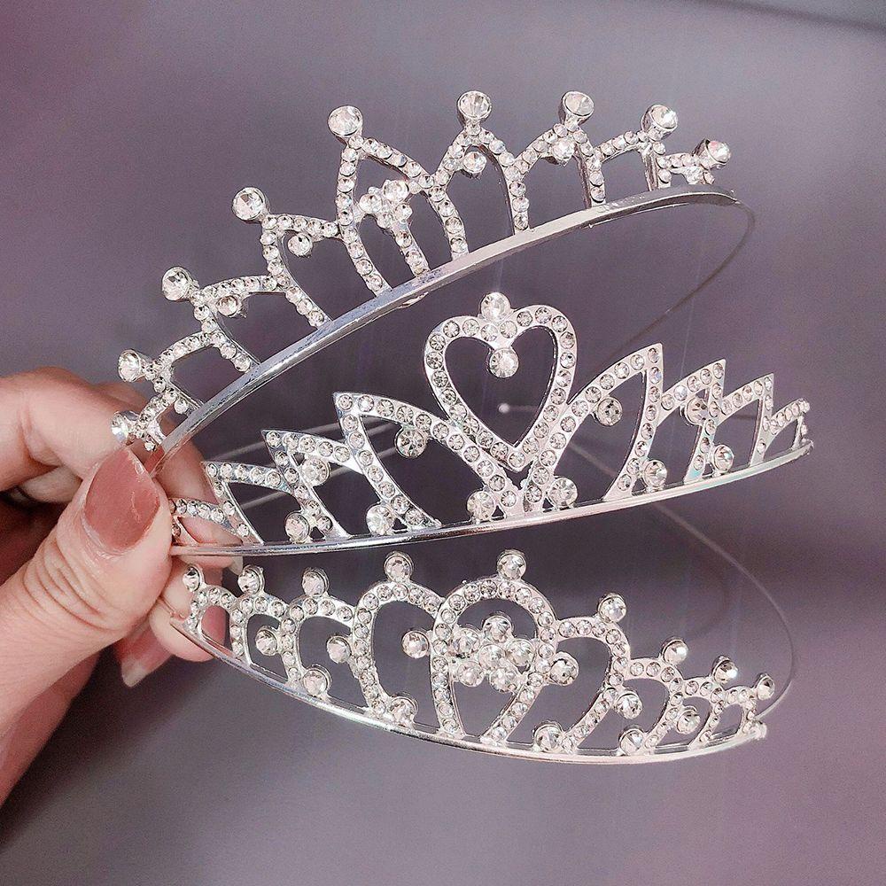 Needway Perhiasan Pernikahan Aksesoris Fashion Hiasan Kepala Bunga Manis Cinta Hati Putri Ornamen Bridesmaid Korea Sisir Rambut