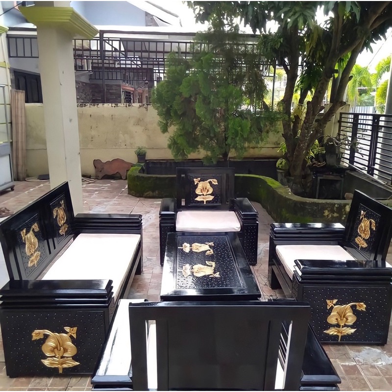 set kursi tamu kayu jati set kursi tamu ukir