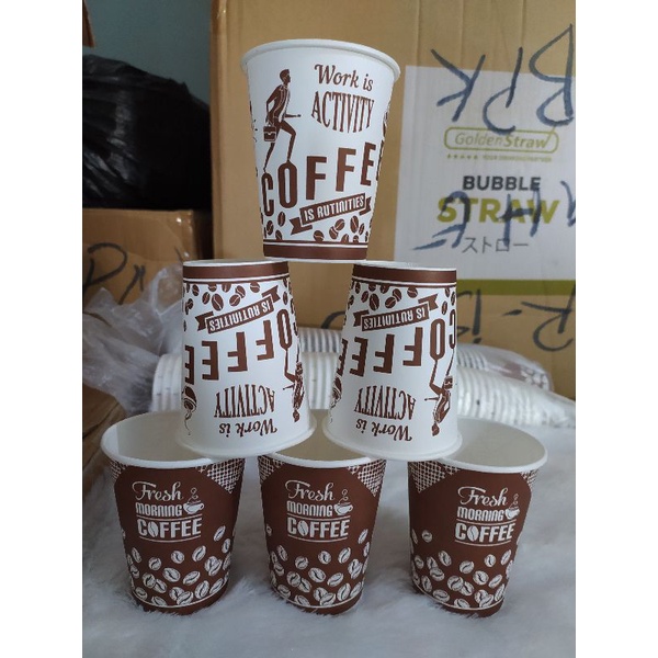 Jual Paper Cup 8 oz isi 50 pcs per pack || Gelas Kopi Kertas | Shopee ...