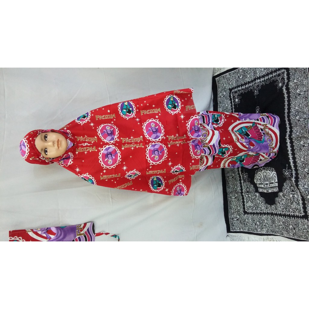mukenah frozen anak tanggung
