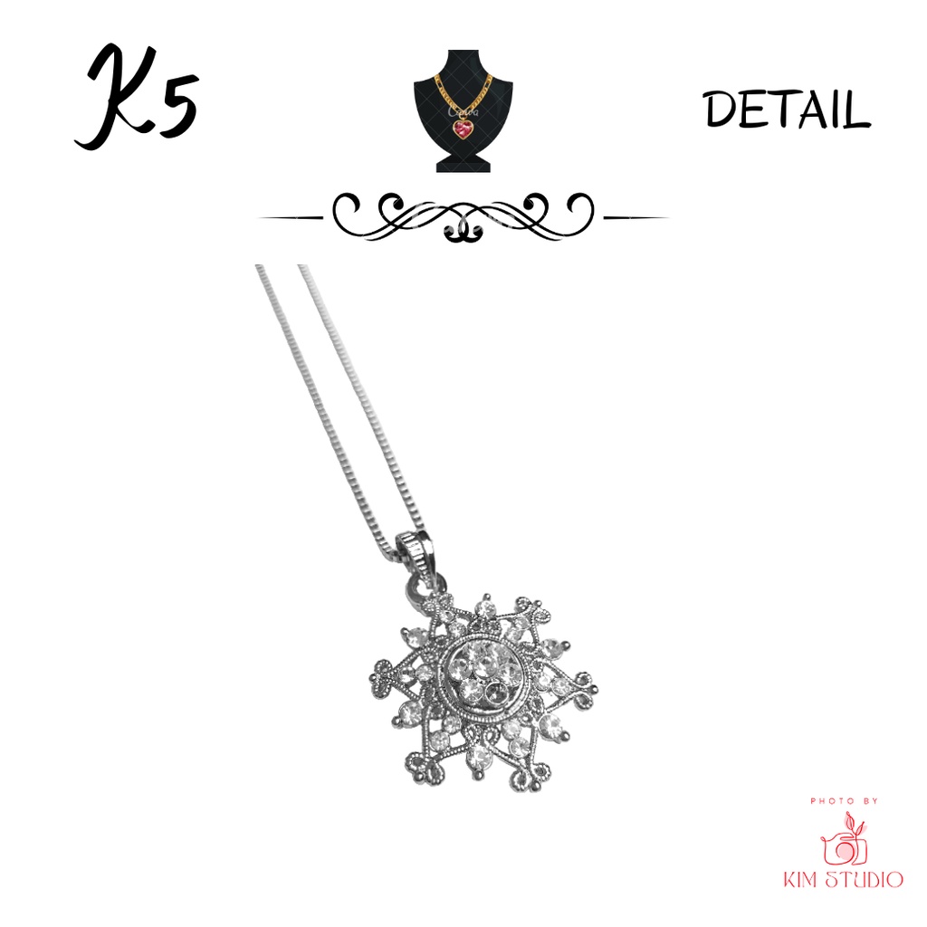 ELEFANT K5 Kalung Xuping Liontin Vintage Wanita Cewek Korea Fashion Aksesoris Baju Hijab Formal Casu