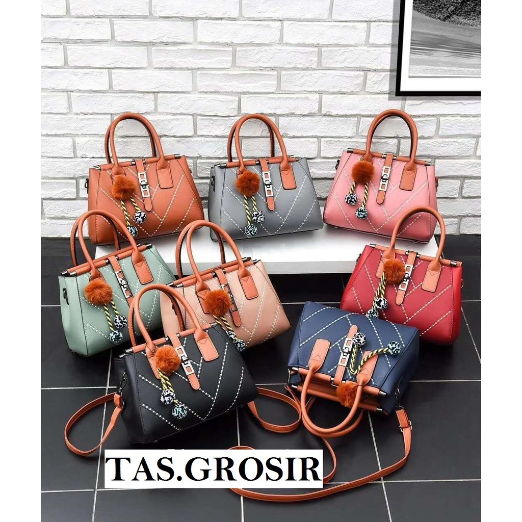 [COD] LB - Tas fashion import wanita cantik terbaru free gantungan / 027 / 384