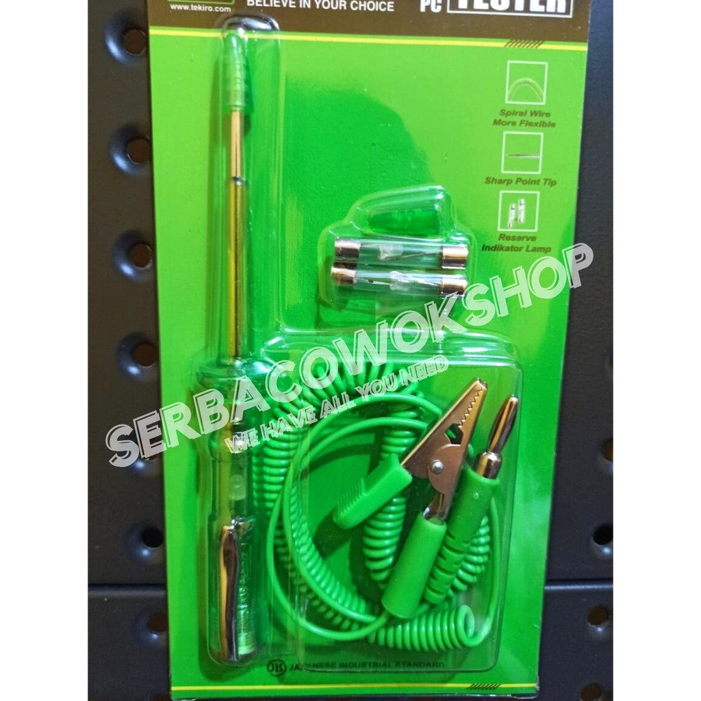 Tekiro Tespen Aki DC 6 V-24 V Kabel max 70 cm Voltage Tester Termurah Berkualitas