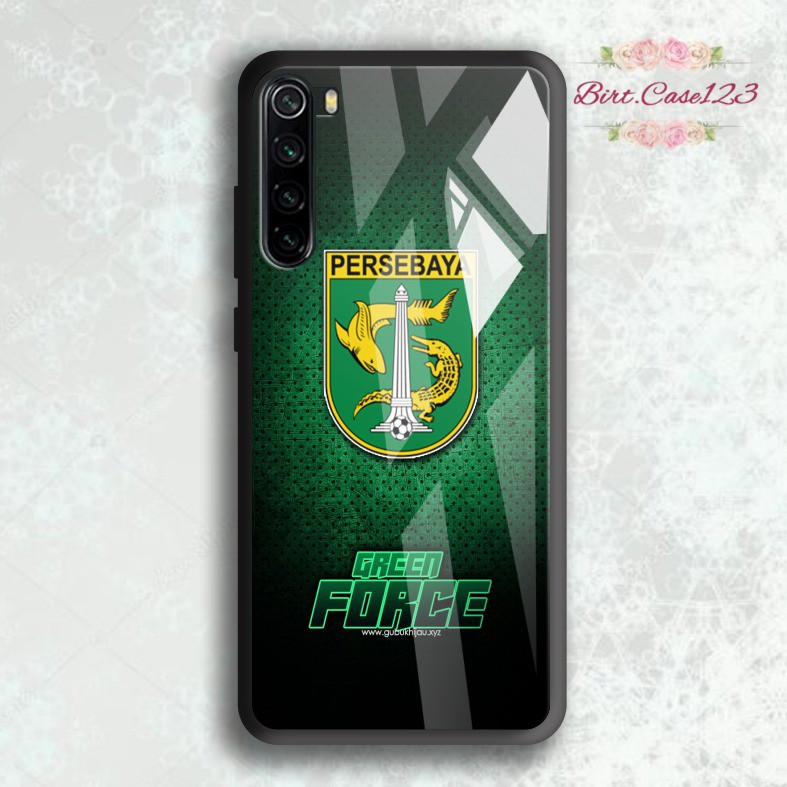 back case glass PERSEBAYA Oppo A3s A1k A5 A9 2020 A7 F9 A5s A31 A52 A53 A92 A37 A57 A59 A71 BC5029