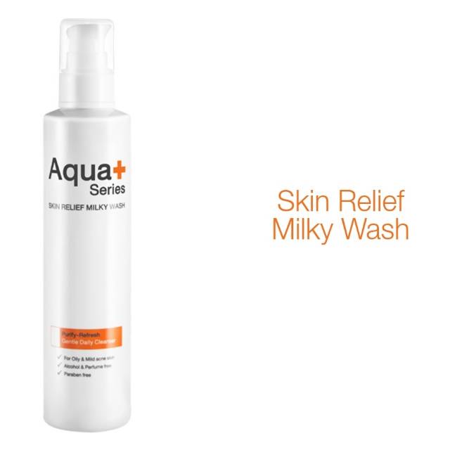 (BPOM) AQUA+ SERIES - SKIN SOOTHING MILKY WASH SKIN RELIEF MILKY WASH 175ml