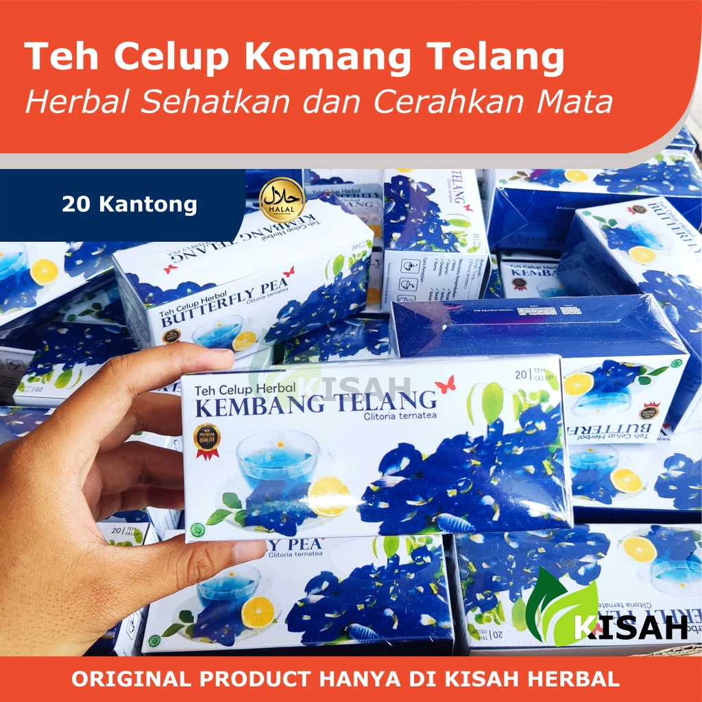 Teh Celup Kembang Telang (Butterfly Pea) 20 Kantong Teh