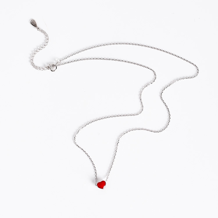 Korean Style Short Heart-shaped Clavicle Chain Temperament Fashionable Girl's Necklace Pendant