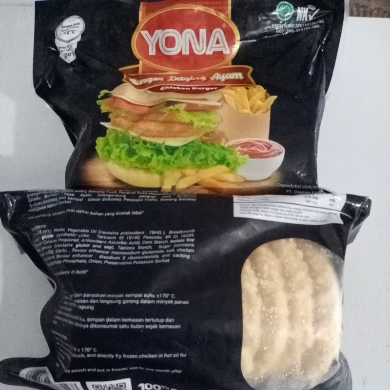 

Chicken Patties premium Daging ayam Burger