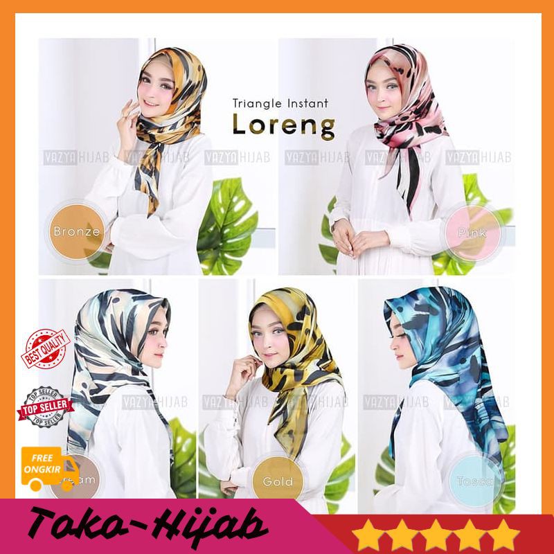 Jilbab Segitiga Instant Kerudung  Segitiga Hijab  Instant 