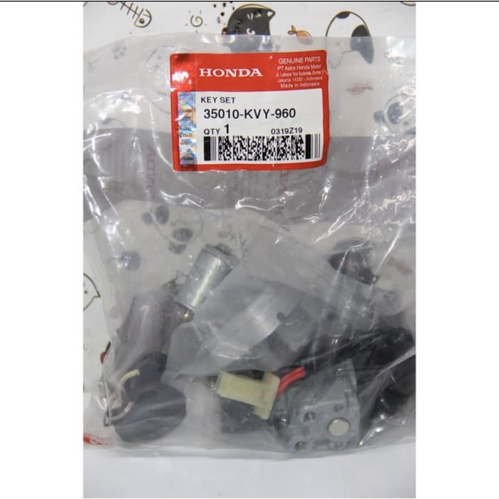 KEYSET 35010-KVY-960 KUNCI KONTAK SET PEMBUKA JOK BEAT LAMA KARBU ORI AHM
