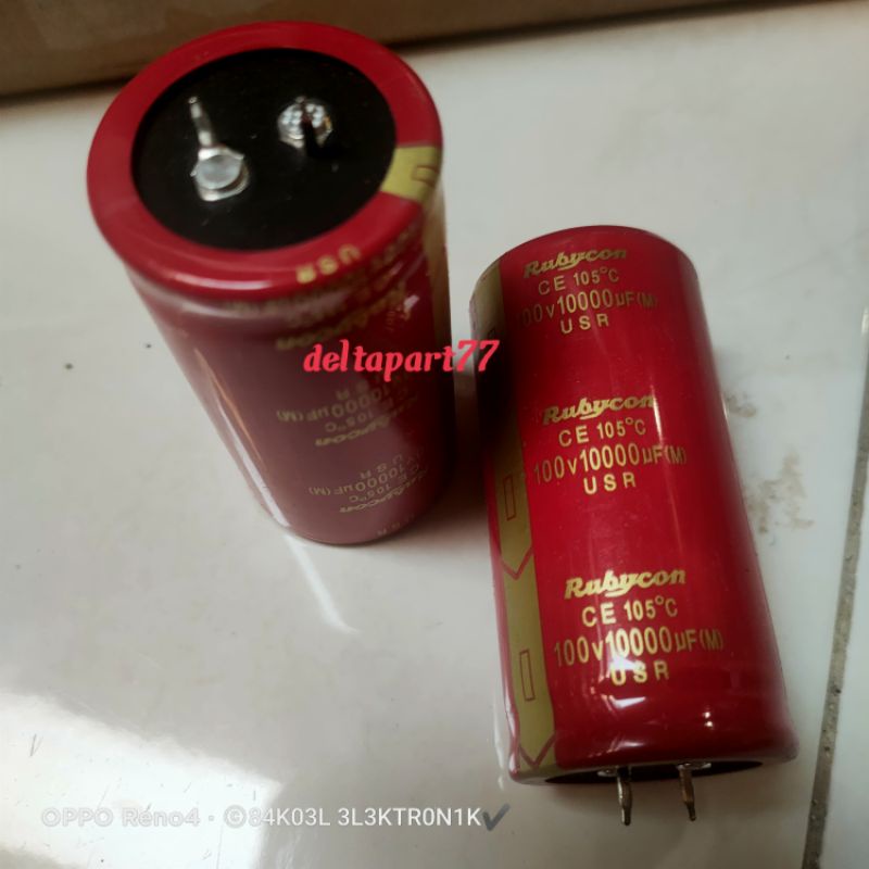 KAPASITOR 1000UF/80V RUBYCON MERAH