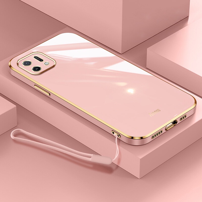 Andyh Soft case Hp Dengan Tali Untuk OPPO A16K / A16E