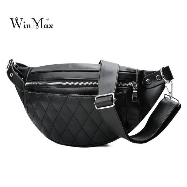 belt bag leather black