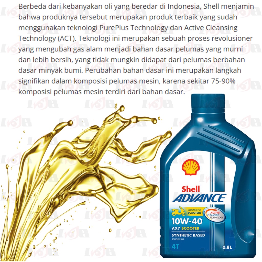 Oli Shell Matic Advance AX7 Scooter 10W30 10W40 Motor Matik