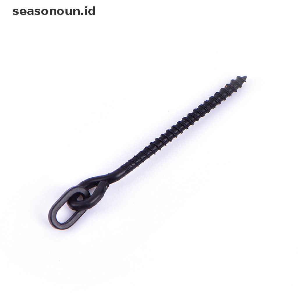 10 Pcs Sekrup Umpan Pancing Dengan Cincin Putar Bentuk D